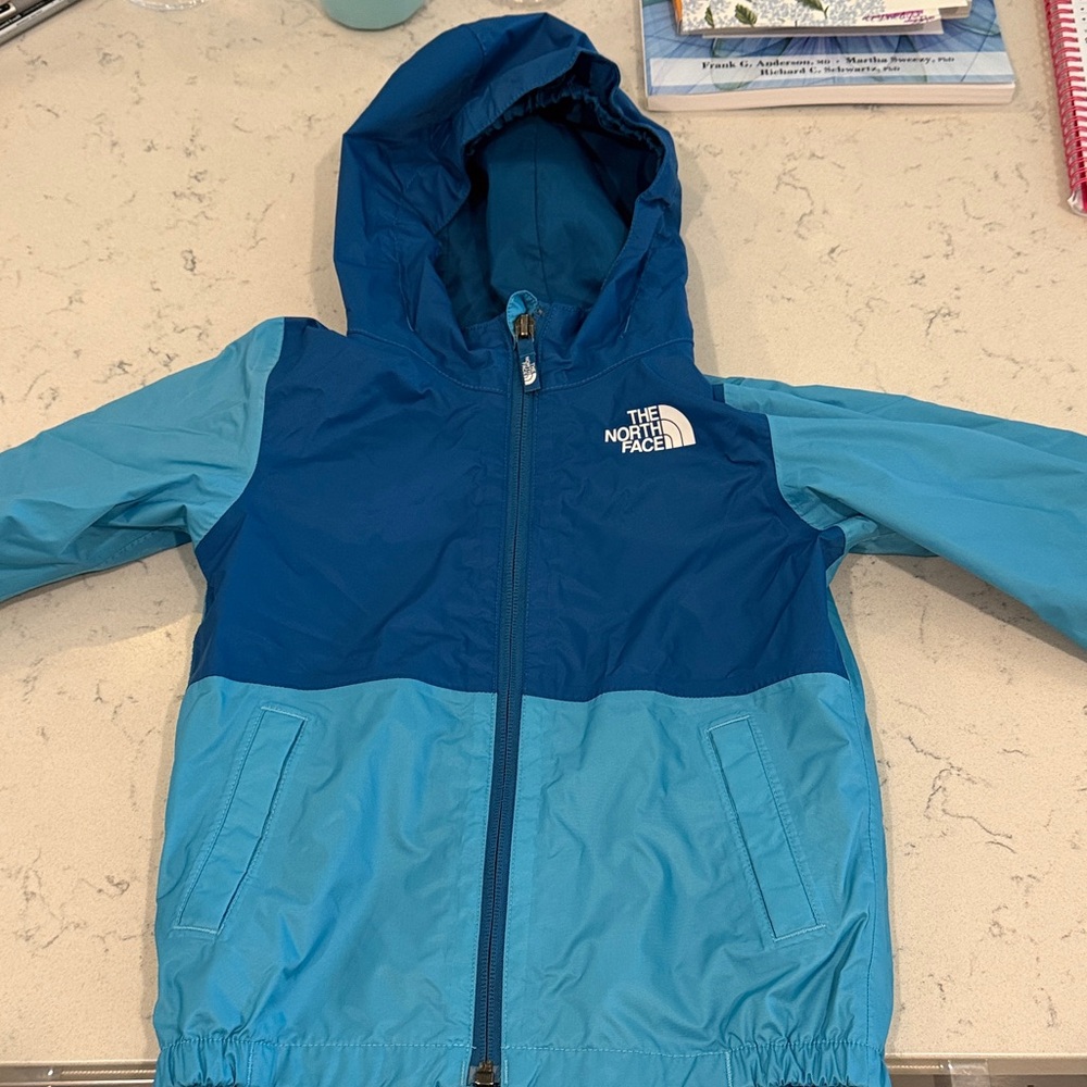 The North Face Two-Tone Blue Kids' Raincoat Jacket